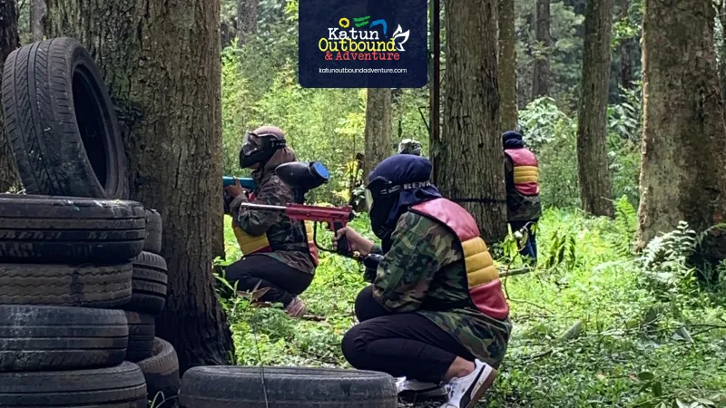 adventure activity Outbound paintball team building