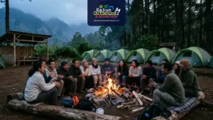 karyawan-gathering-camping-api-unggun-batu